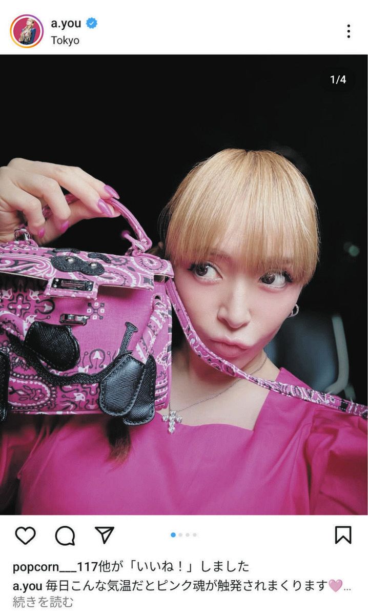 浜崎あゆみ×VANSコラボ スリッポン ピンク色26㎝ 浜崎あゆみ×VANS