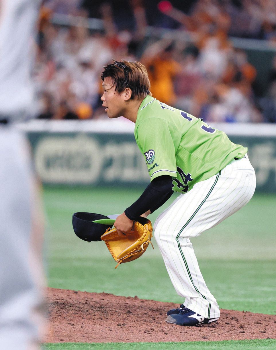延長１０回裏、吉川にサヨナラ二塁打を打たれたヤクルト・田口