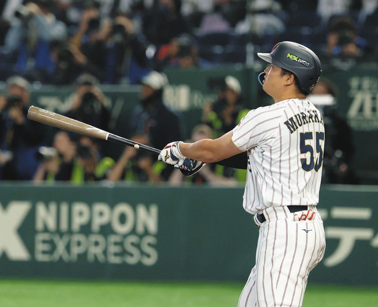 大谷翔平からの助言生かす…今大会初長打が満塁弾の侍ジャパン・村上