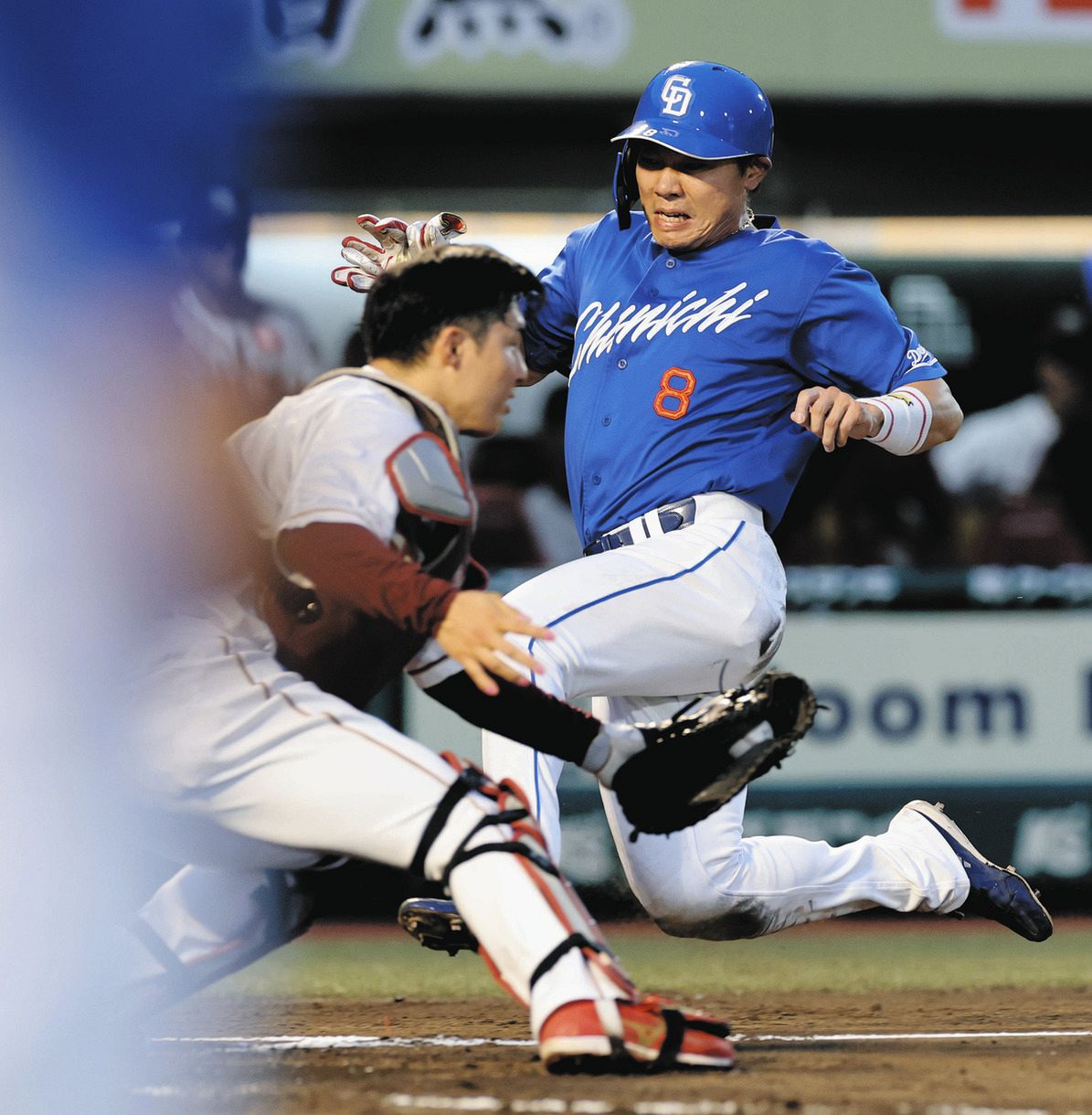 中日・大島洋平、ベテランが好走塁！ 左前打→二盗→相手エラーにつけ