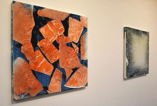 絵の具の多彩な表情を 岐阜県出身・武藤江美奈さん、名古屋で個展：中