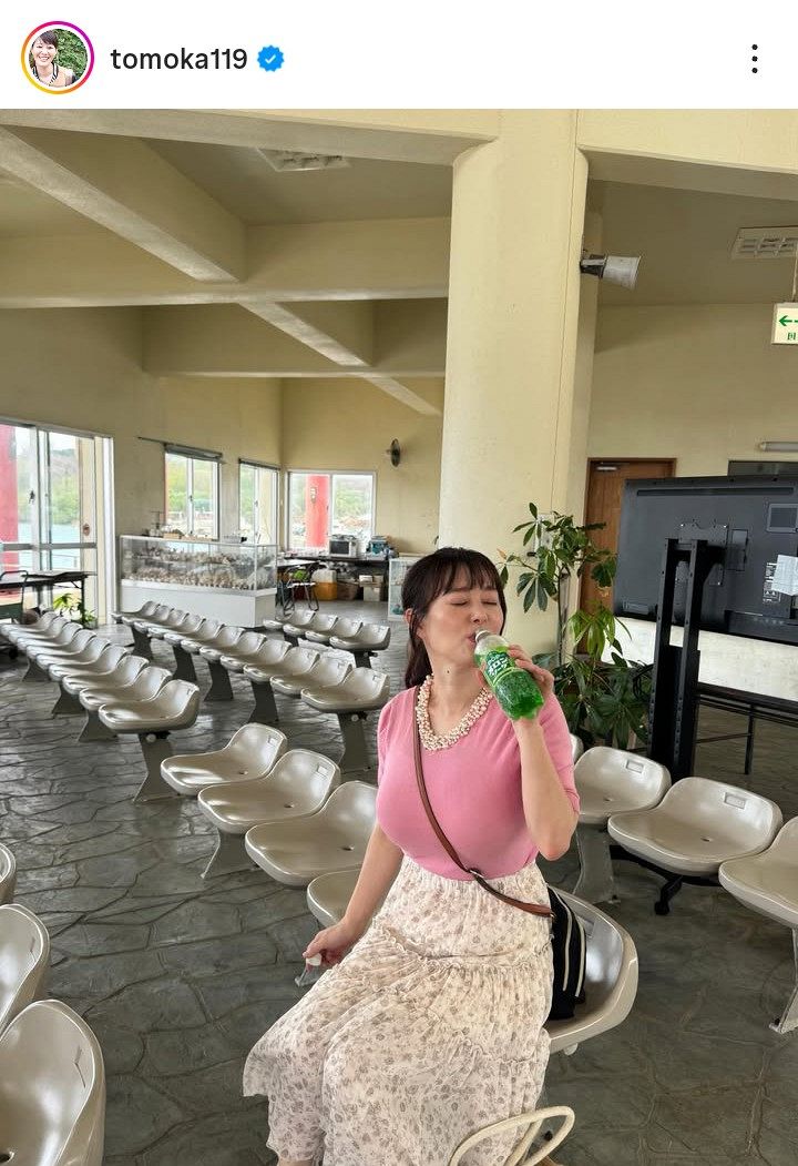 実際の投稿】竹中知華アナ、汗だく“メロン”「いい顔」：中日スポーツ