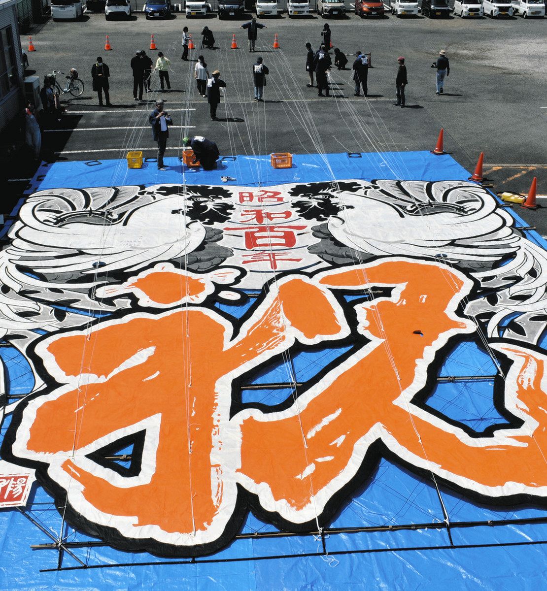 100畳敷き大凧完成 東近江で5月2日、11年ぶり大空へ：中日新聞Web