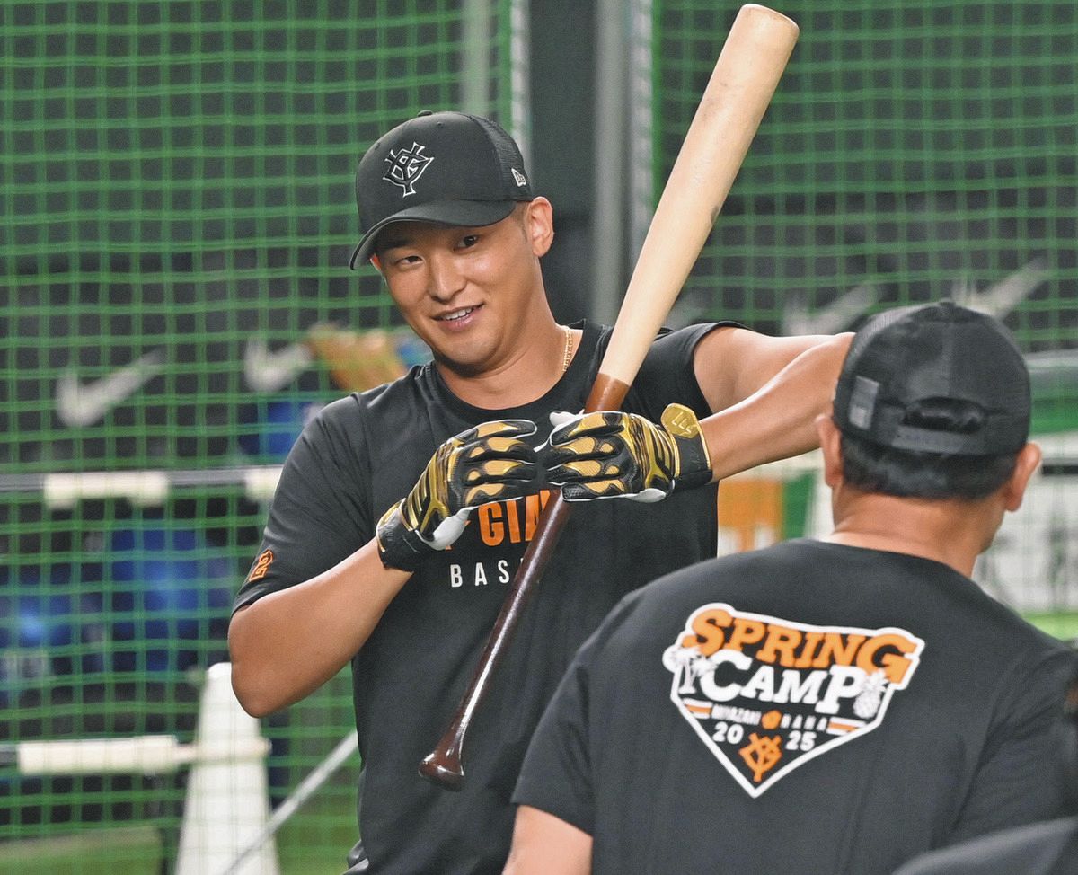 巨人・吉川尚輝、1軍登録 試合前練習で動き軽快 腰痛のため7月末に