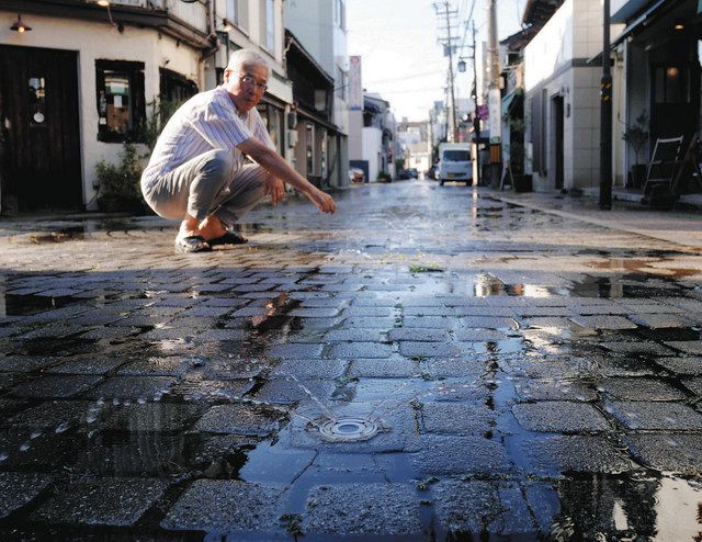 冬の装置 真夏に活躍？ 金沢の商店街 融雪で「打ち水」効果期待：北陸中日新聞Web