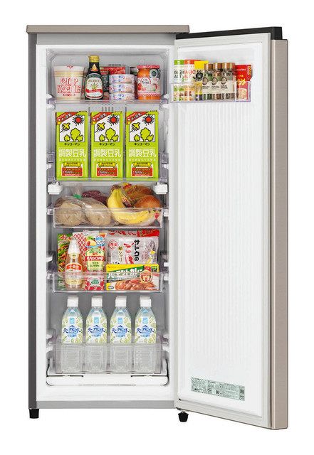 重量センサーで在庫量を知らせる冷蔵庫