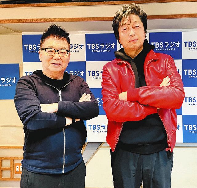 「風化させてはいけない！」と東日本大震災について熱く語る中村雅俊（右）と生島ヒロシ