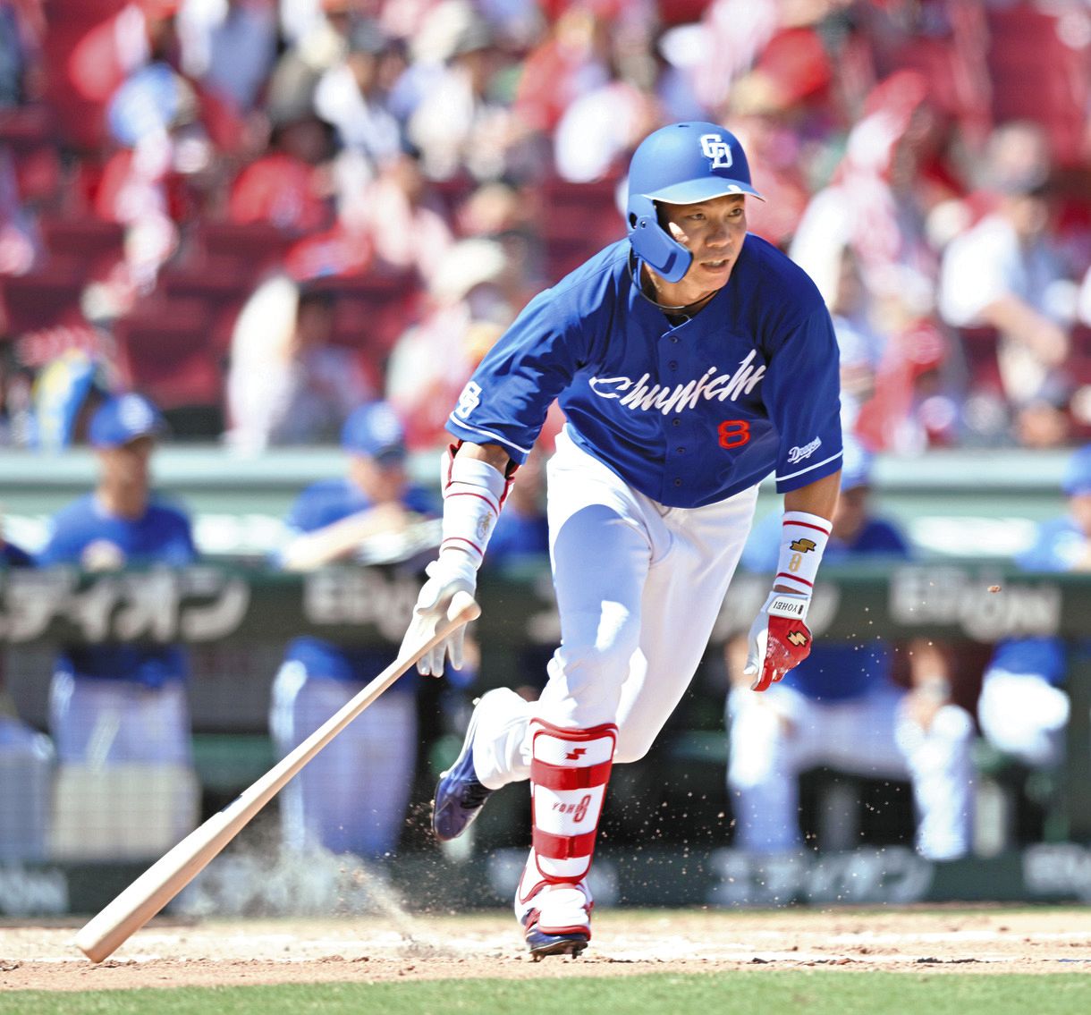 大島洋平、12年連続で規定打席到達 球団史上3位「一年一年伸ばして