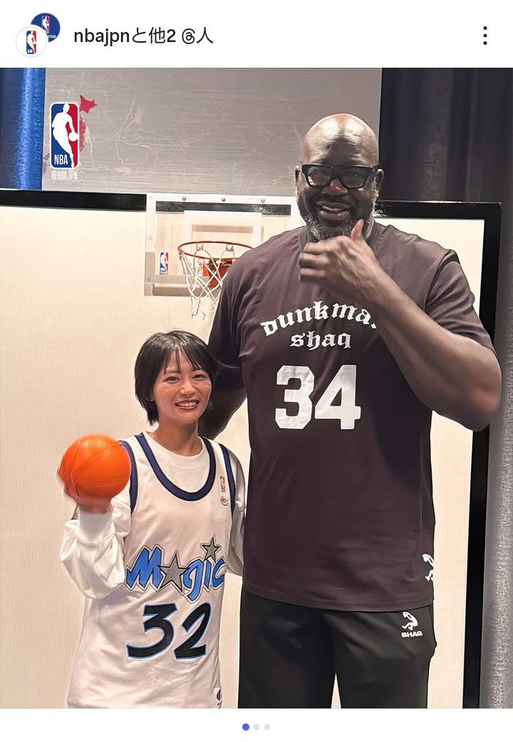 ◇「羨ましすぎる」NBA殿堂入りレジェンドと2ショット【写真】：中日