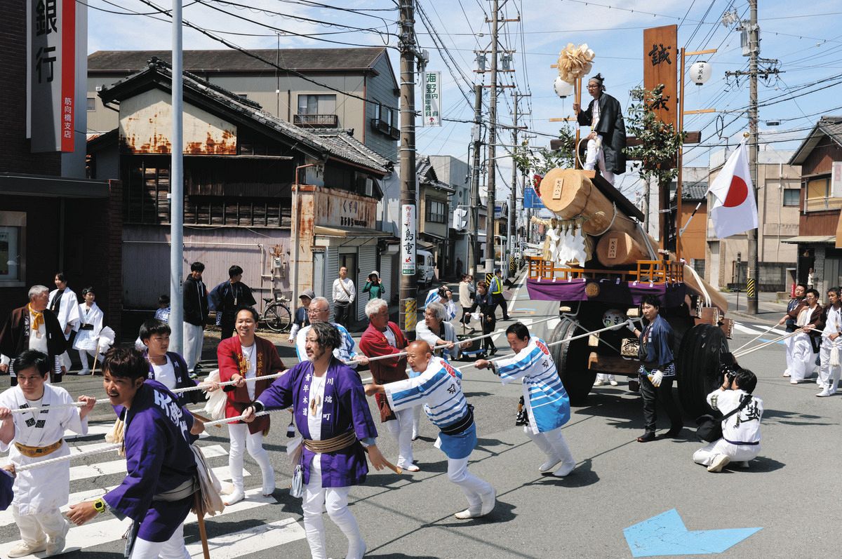 令和のお木曳、始まりの1本！」大役を果たした出雲町誠義会奉曳団 第1