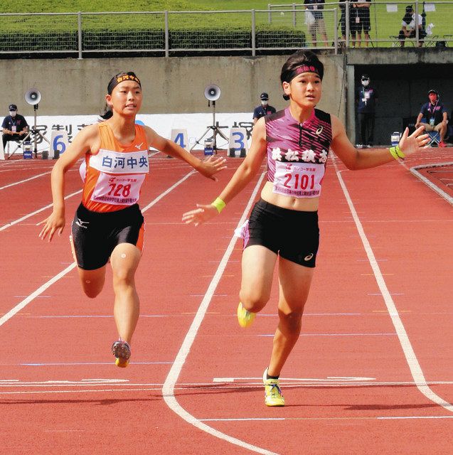 積志の小池 女子１００メートル２位 全中陸上 中日新聞しずおかweb