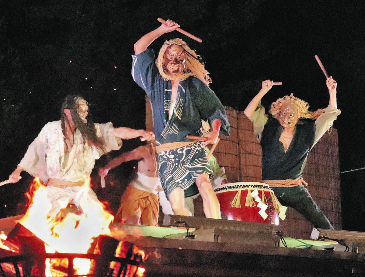 輪島「御陣乗太鼓」復興の音響け メンバー散り散りも練習開始：北陸中