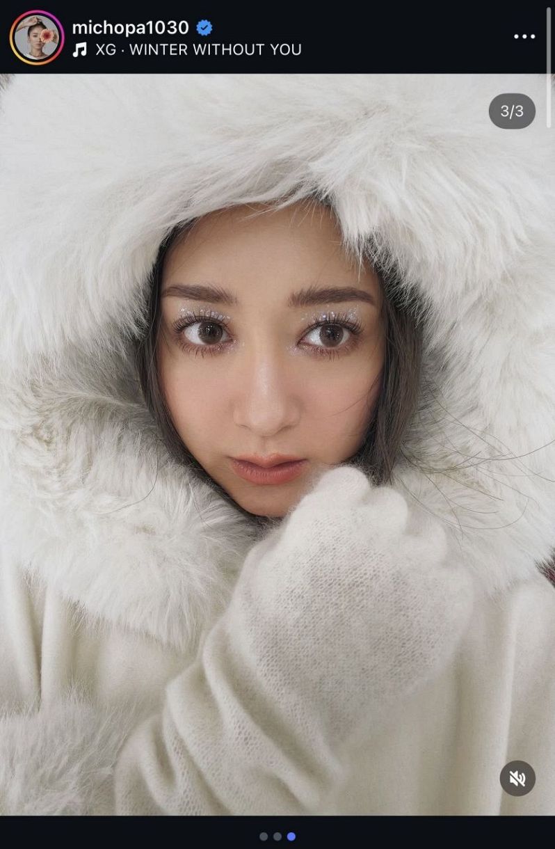 実際の投稿】“みちょぱ”池田美優、ギャル師匠・あゆ風ファー姿：中日