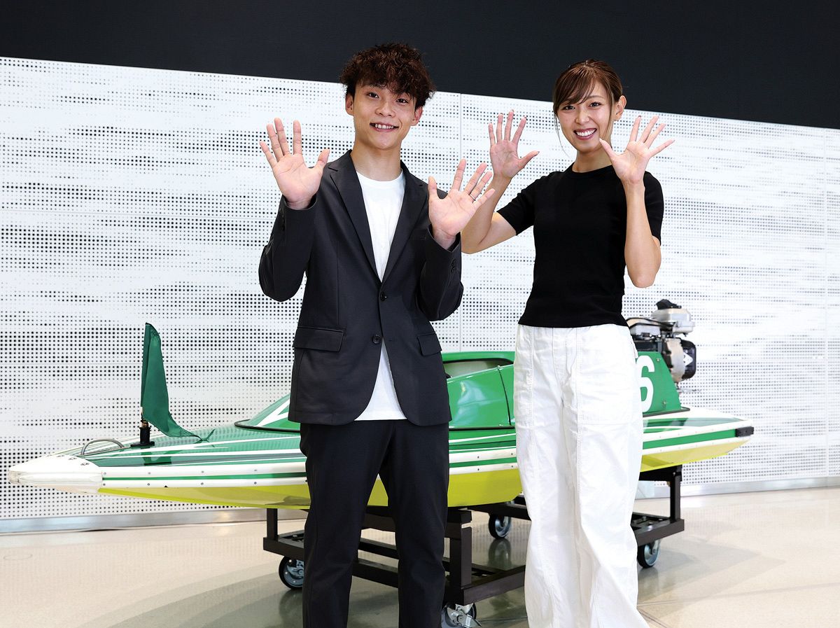 ボートレーサー・中村日向とプロドリフトドライバー・下田紗弥加が水陸