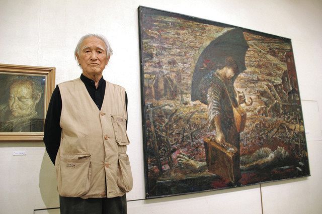 太平洋戦争の体験談、連作に 津出身・伊藤さんが油絵展：中日新聞Web