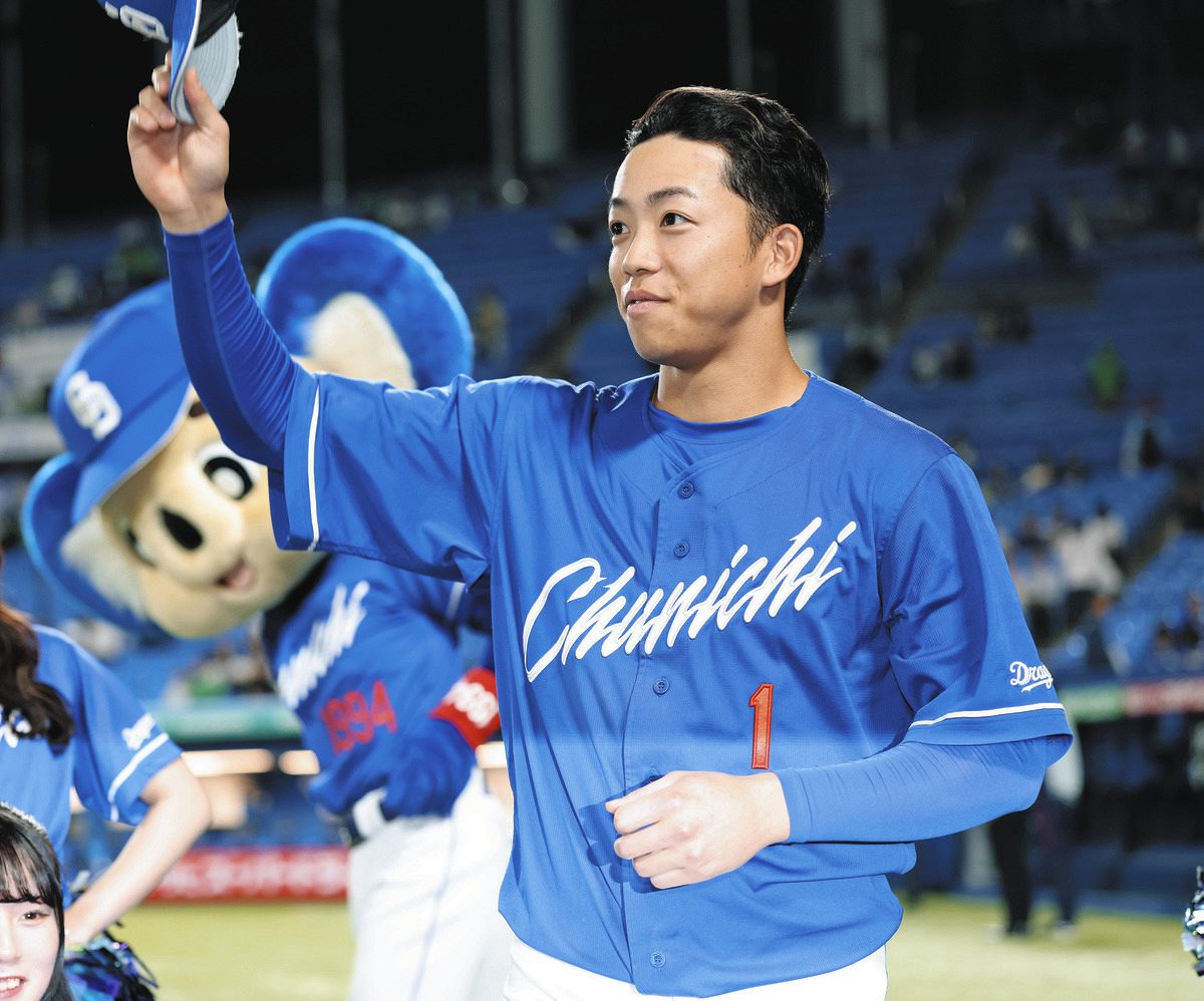 中日・岡林勇希、『幻弾』『福永離脱』ショック振り払う「3番」決勝打