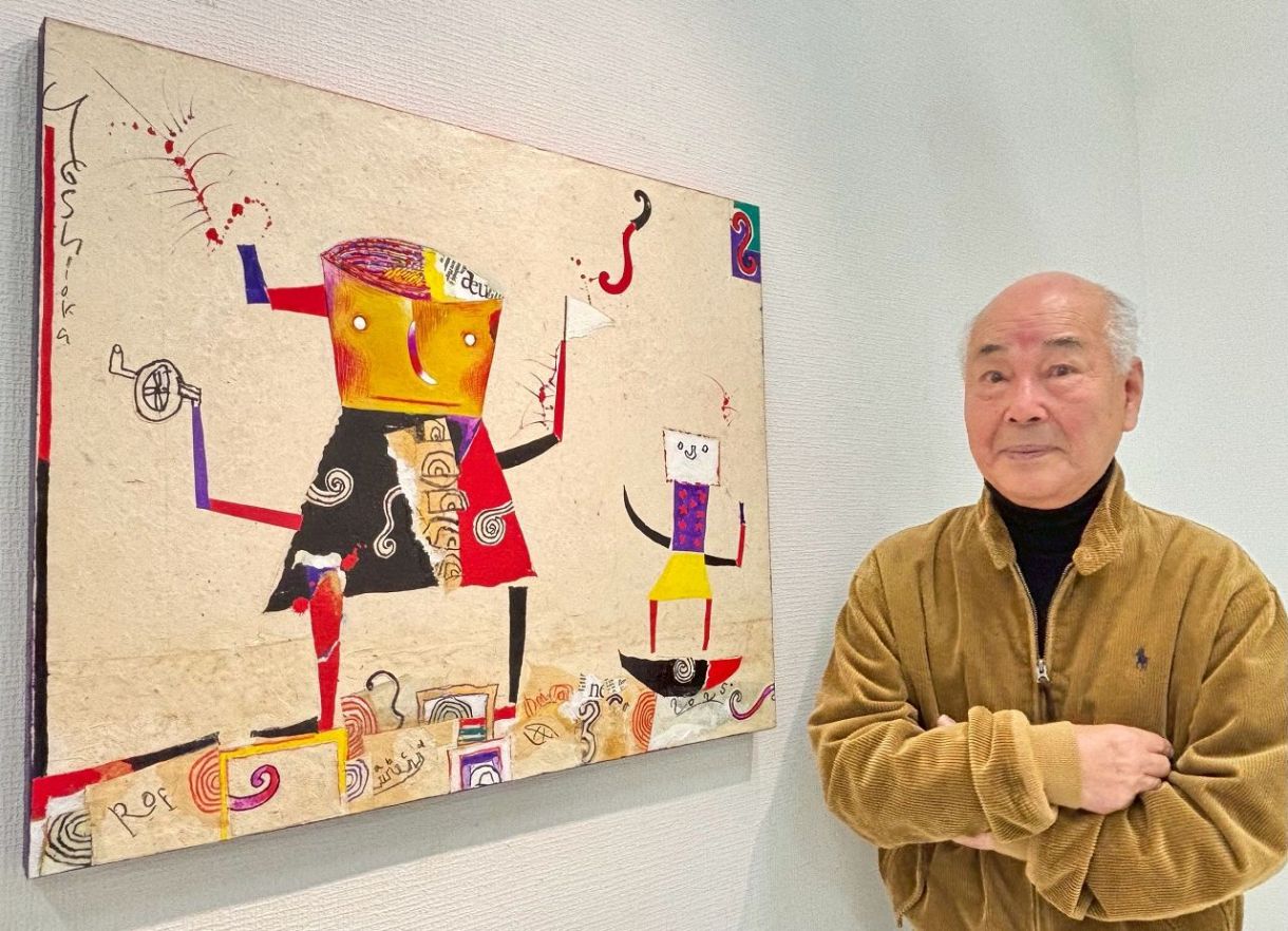 自分は世界一弱虫」 反骨の画家・吉岡弘昭さんが描く人や犬 画業60年の
