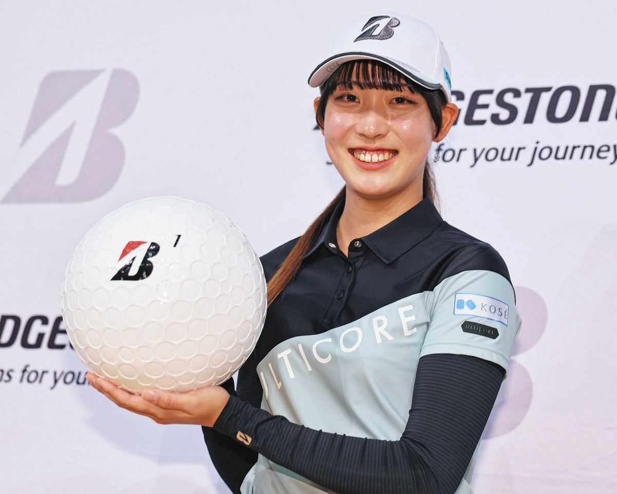 JLPGA 馬場咲希 直筆サイン入り 2023 ブリヂストンレディス 実使用 