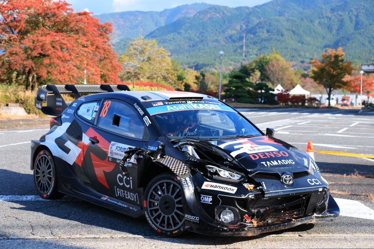 ラリージャパン】トヨタの勝田貴元が優勝戦線から後退 目に涙 DAY3午後