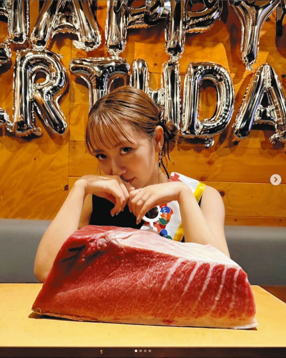 ◇高橋みなみ、『34歳巨大マグロ』ショット【写真】：中日スポーツ
