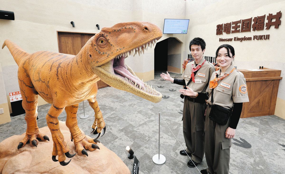 福井 「恐竜」強く発信 8府県展示関西パビリオン公開：日刊県民福井Web