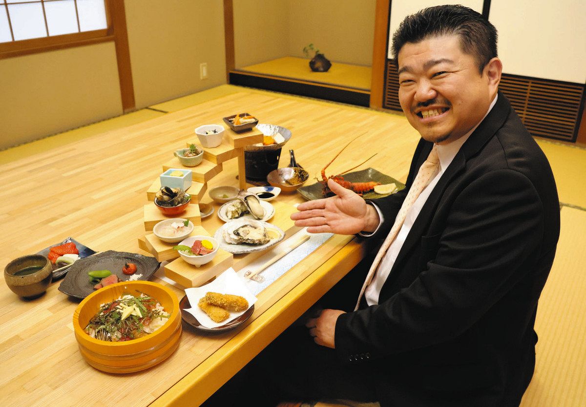 『イベントうー特価』　松坂屋　『会席膳』　お盆　5枚 地元食材ふんだん会席料理 志摩・佐藤養殖場が「別亭まとや」オープン