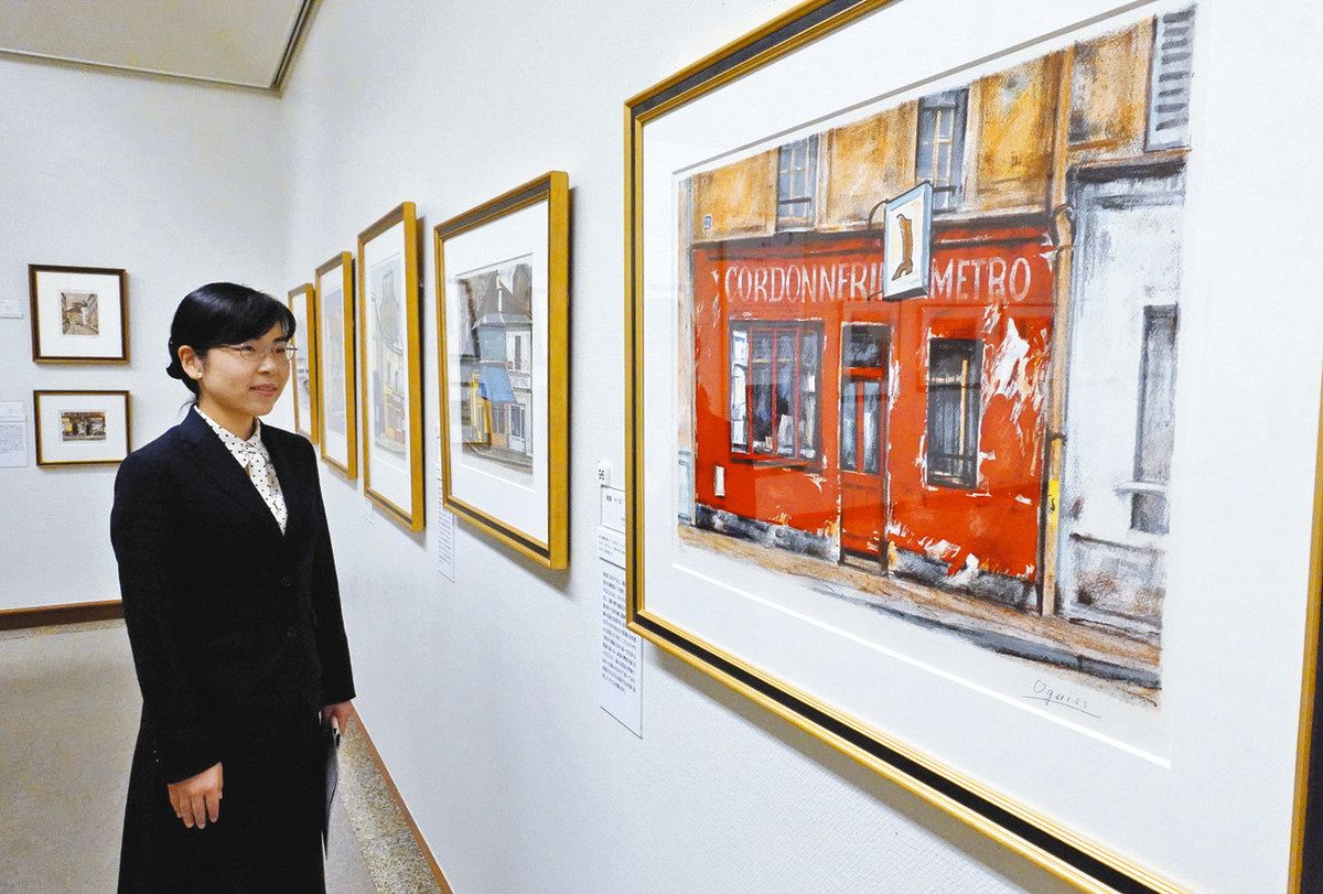 リトグラフ、みずみずしく 稲沢・荻須記念美術館で特別展：中日新聞Web