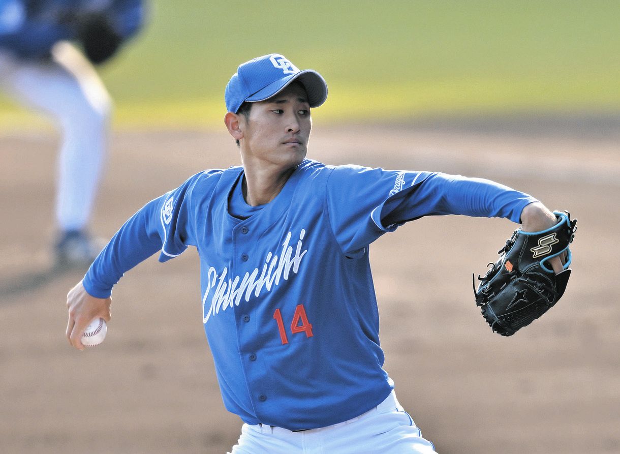 中日・草加勝、高校時代の同級生、打者に転向した西純矢とプロ初 中日・草加勝、高校時代の同級生、打者に転向した西純矢とプロ初