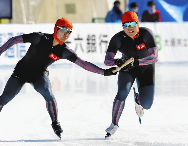 平常心で目標達成 冬季国体 スピードスケート少年男子2000リレー 中日新聞web 平常心で目標達成 冬季国体 スピードスケート少年男子2000リレー 中日新聞web