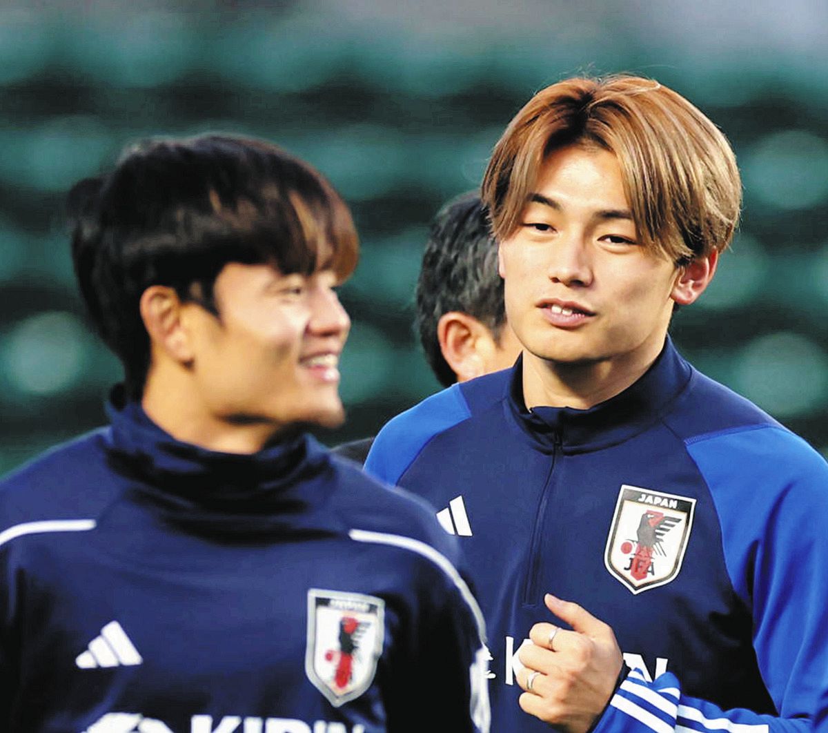 上田綺世 Y-3 サッカー日本代表 CW 長袖Tシャツ 日本代表】「いっぱいやっ