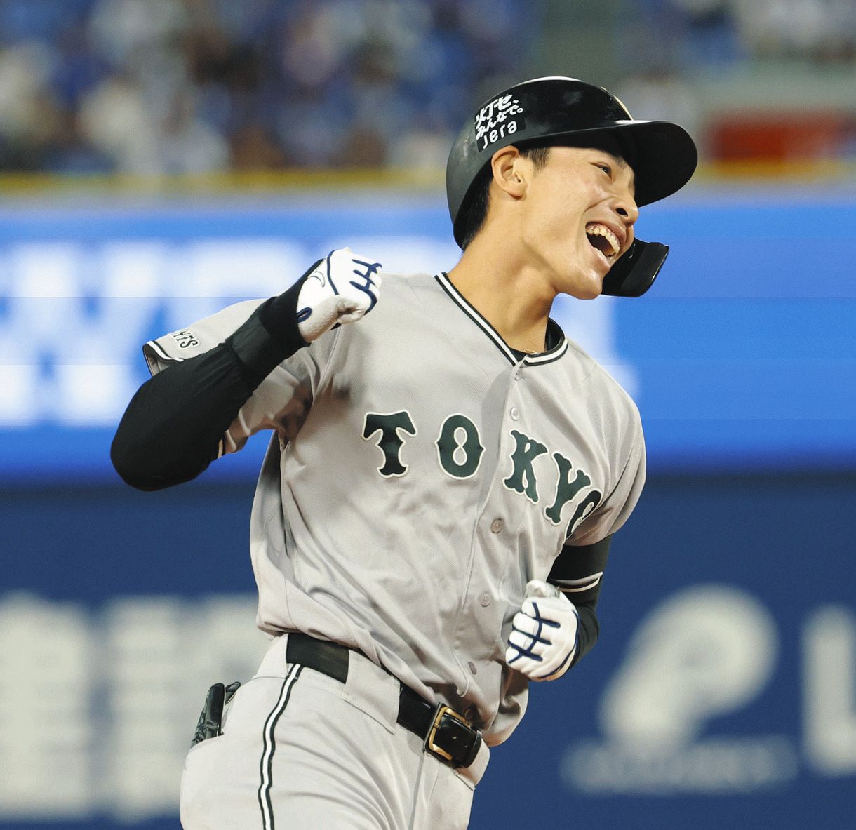 巨人・平山功太、1回先頭弾となる先制3号ソロ DeNA・東の外角高めを