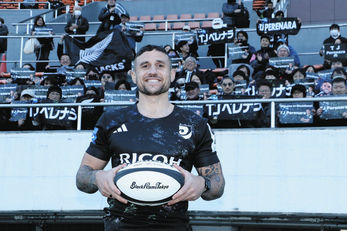 BR東京 新加入・TJペレナラ、入団会見「子どもたちを日本で育てたいと