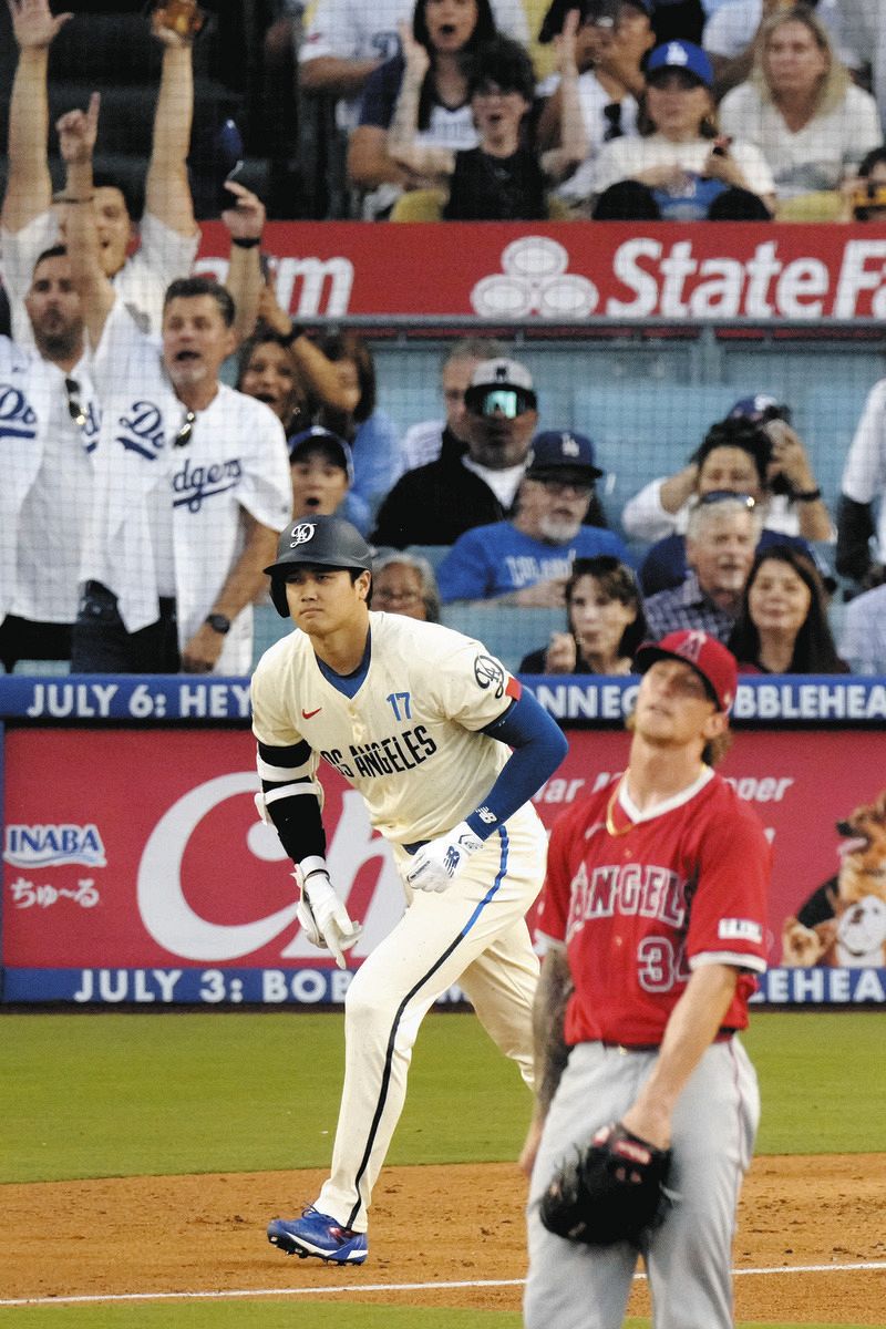 大谷翔平、３試合連発23号に大リーグ公式も目が点 「ドジャースタジアムでは複数の450フィート弾さえ放った選手はいない」：中日スポーツ・東京中日スポーツ