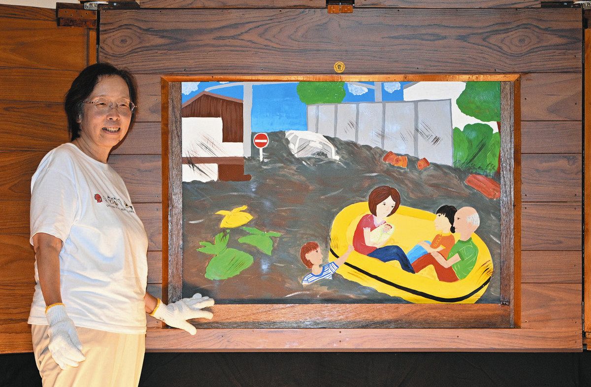 紙芝居で語り継ぐ東海豪雨 浸水被害の旧西枇杷島町で10年前から毎年