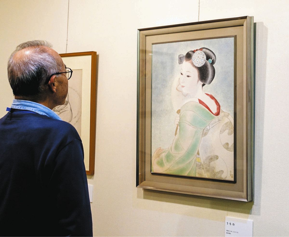 文殊菩薩像」清らか 浜松で野島青茲の作品展：中日新聞しずおかWeb
