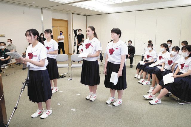 豪の生徒とアニメ談議に花 津幡の中学生 オンライン交流 北陸中日新聞web