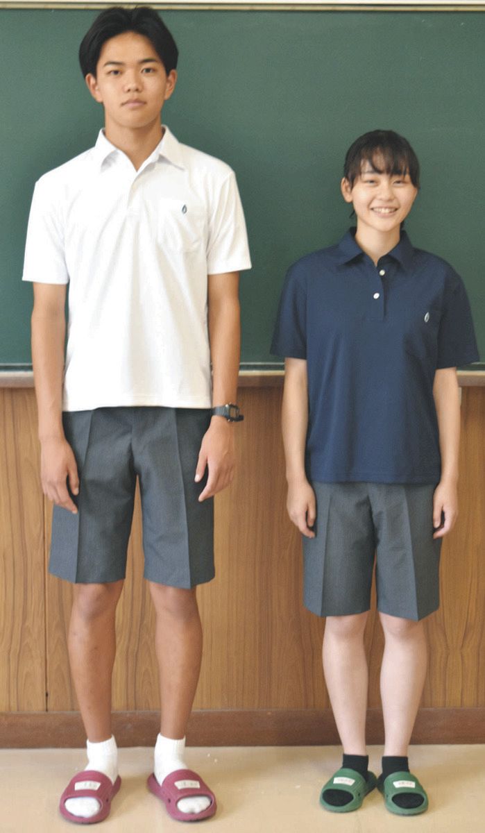 東海南高校の新制服、生徒と教員の投票で決定 27票の僅差で「青味緑