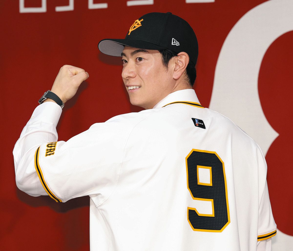 FAで巨人加入の松本剛、入団会見で決意表明「もう一度鍛え直して