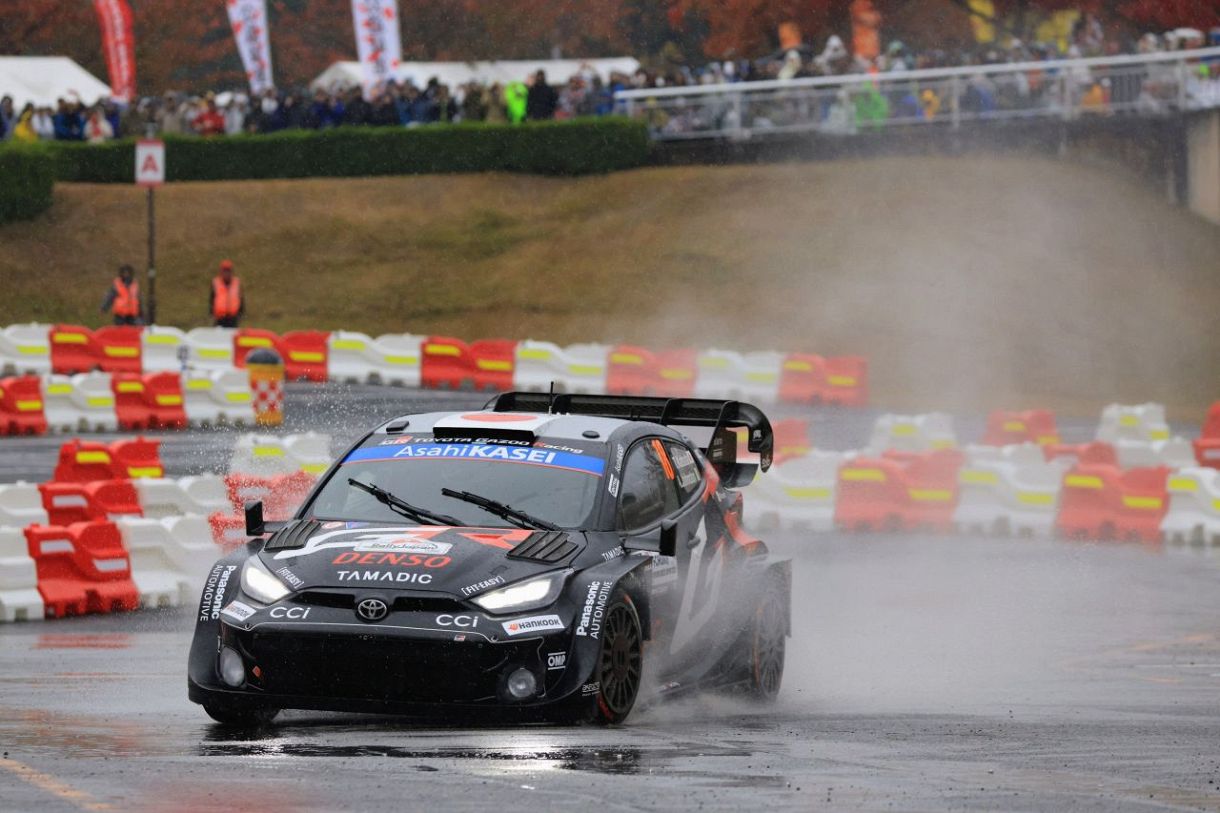 ラリージャパン】トヨタの勝田貴元は岡崎スーパーSSで連続トップタイム