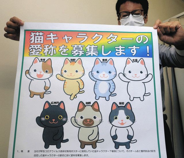 ネコのキャラ愛称募る 養老鉄道がグッズ制作 中日新聞web