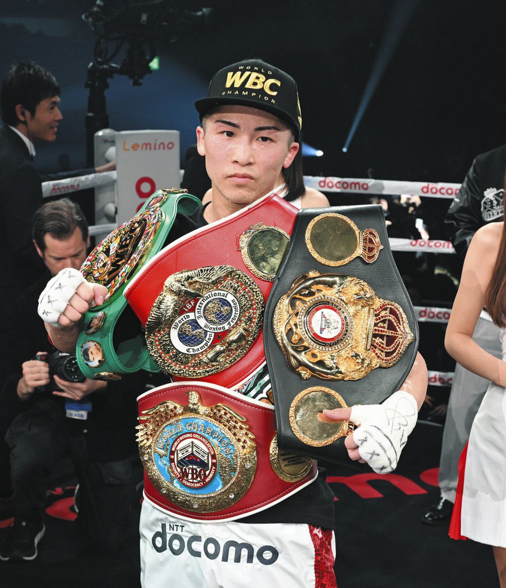 井上尚弥が10回KO勝ちで世界4団体統一 3人のジャッジはいずれも