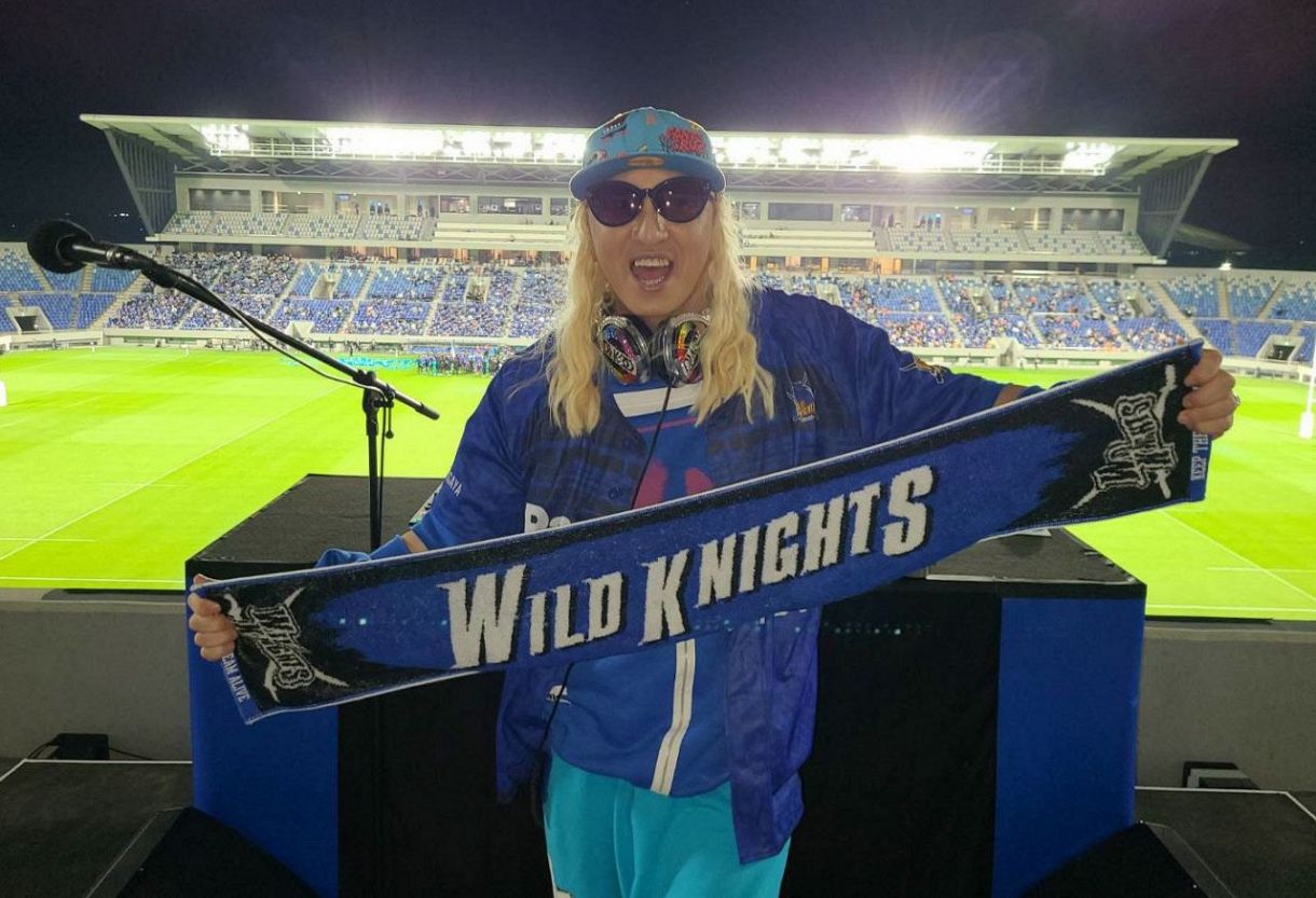 DJ KOO、アゲアゲエール ラグビー・リーグワン優勝目指す埼玉ワイルド
