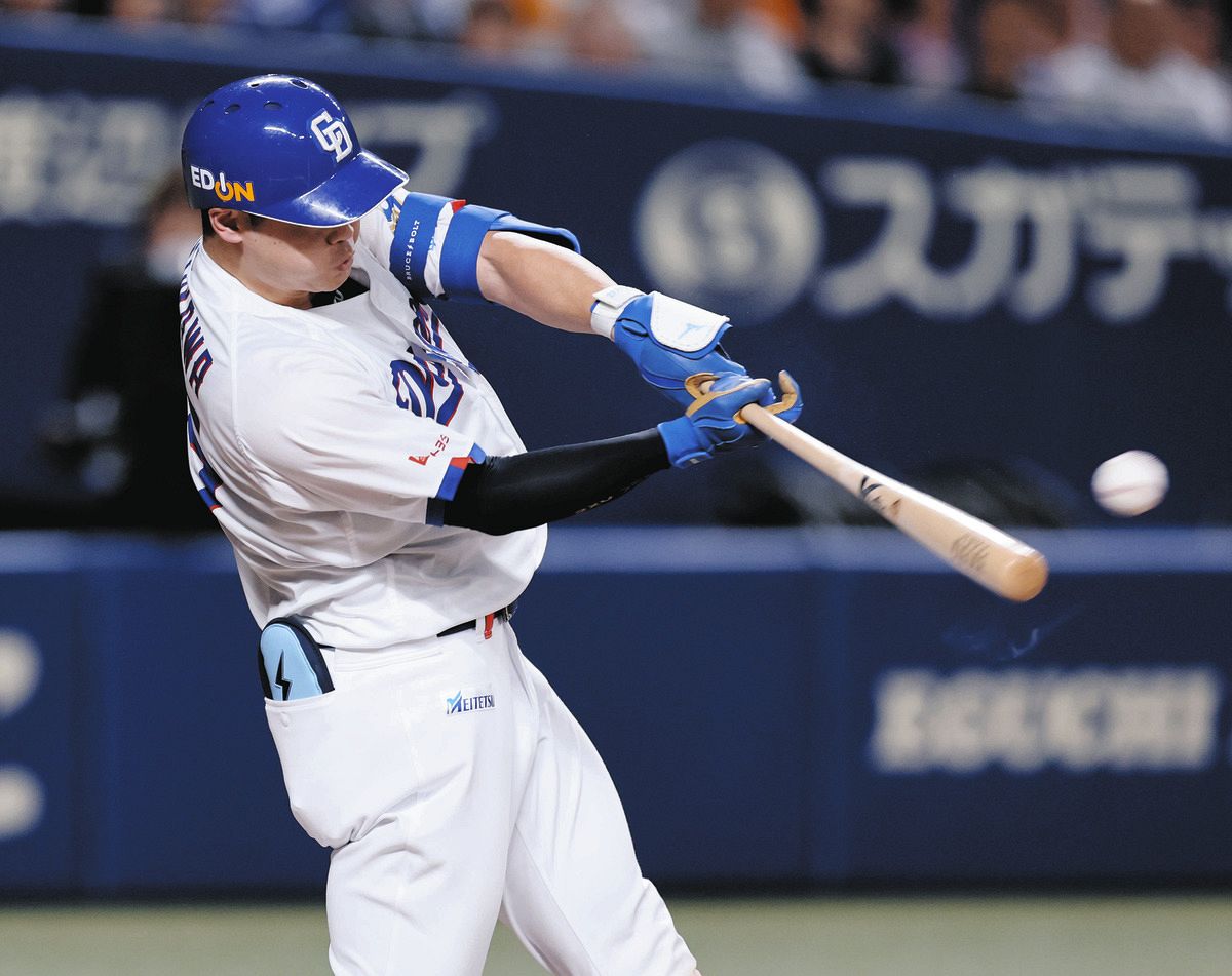 中日・細川成也、2試合連続打点でチームトップ20打点 今季34試合のうち