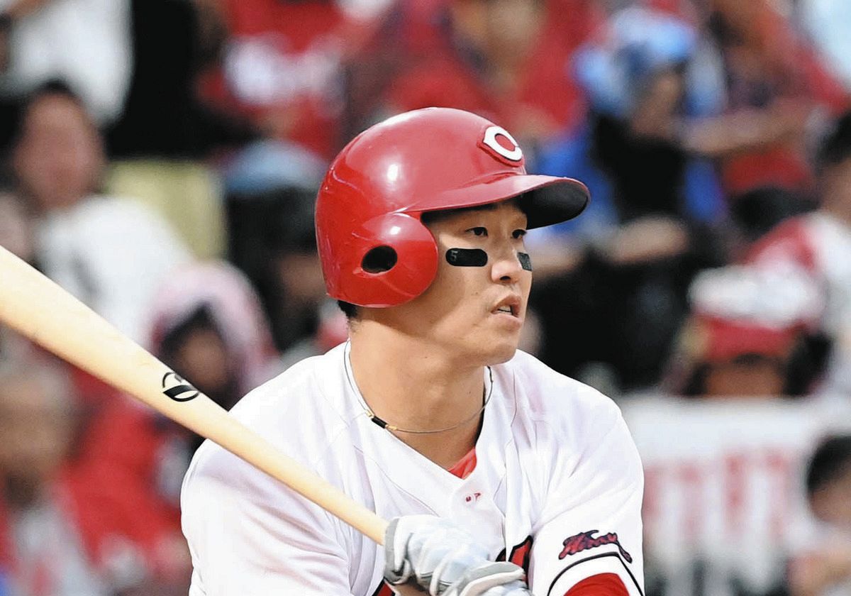広島・小園海斗、首位打者と最高出塁率の2冠に輝く、今季最終打席は