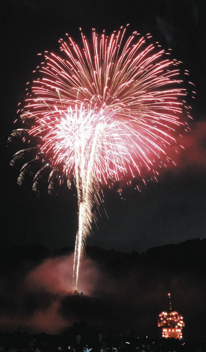 迫力の700発の花火に5000人が歓声 八百津で「まきわら船」と共演：中日新聞Web