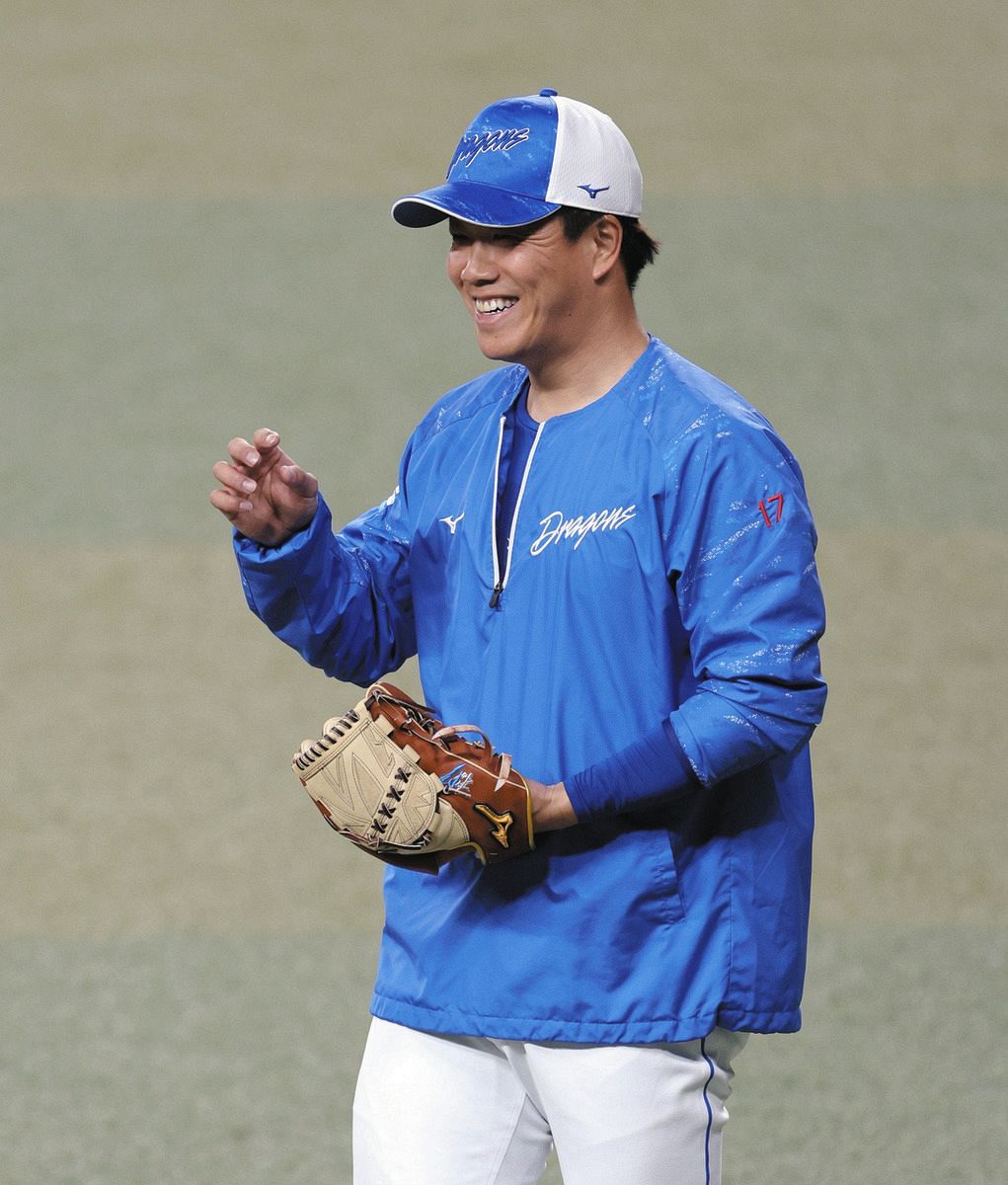 中日・柳裕也、本拠地マウンドで投球練習 9日広島戦に登板予定、打線