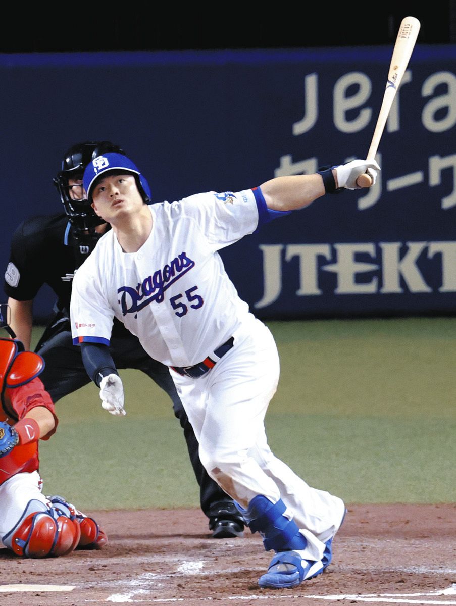 中日ドラゴンズ、4本塁打で連敗ストップ 2打席連発の細川成也「良い形