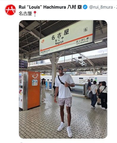 八村塁 ◇目立ちすぎ…八村塁が突如、名古屋駅にあらわれる【写真】：中日