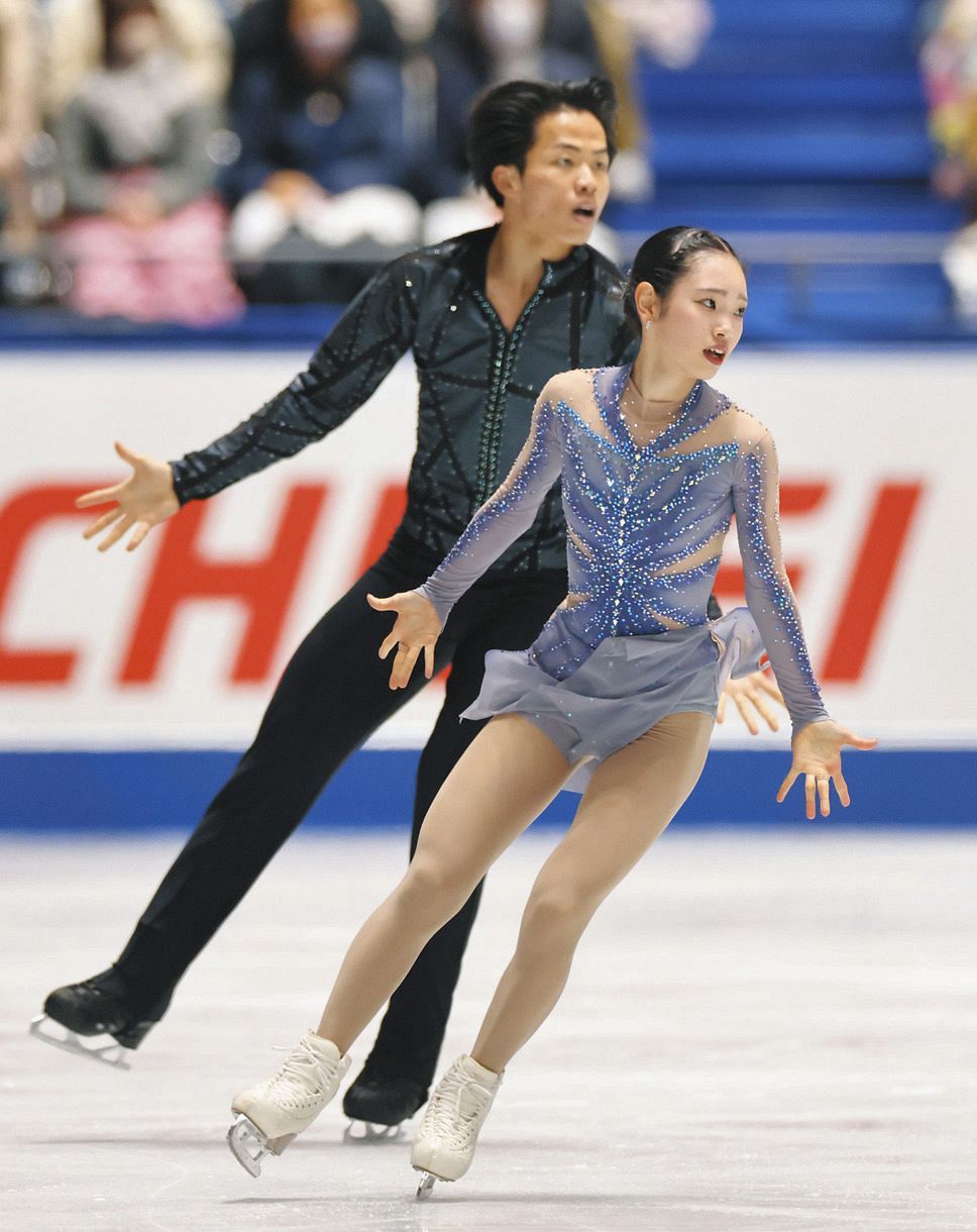 長岡柚奈、森口澄士組が日本勢ペア初のアジア大会銅メダル アイス