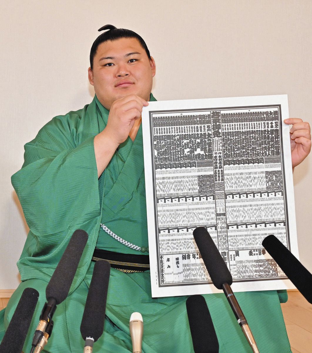 大の里、隆の里-稀勢の里ロード”3代連続新横綱V”決める! 一生に一度の舞台「初日が大事」【大相撲名古屋場所】:中日スポーツ・東京中日スポーツ
